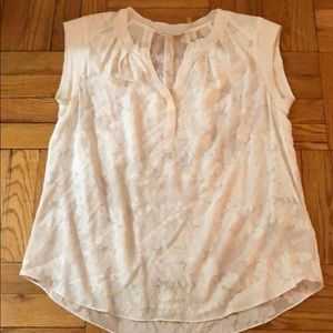 Rebecca Taylor sheer floral loose tank